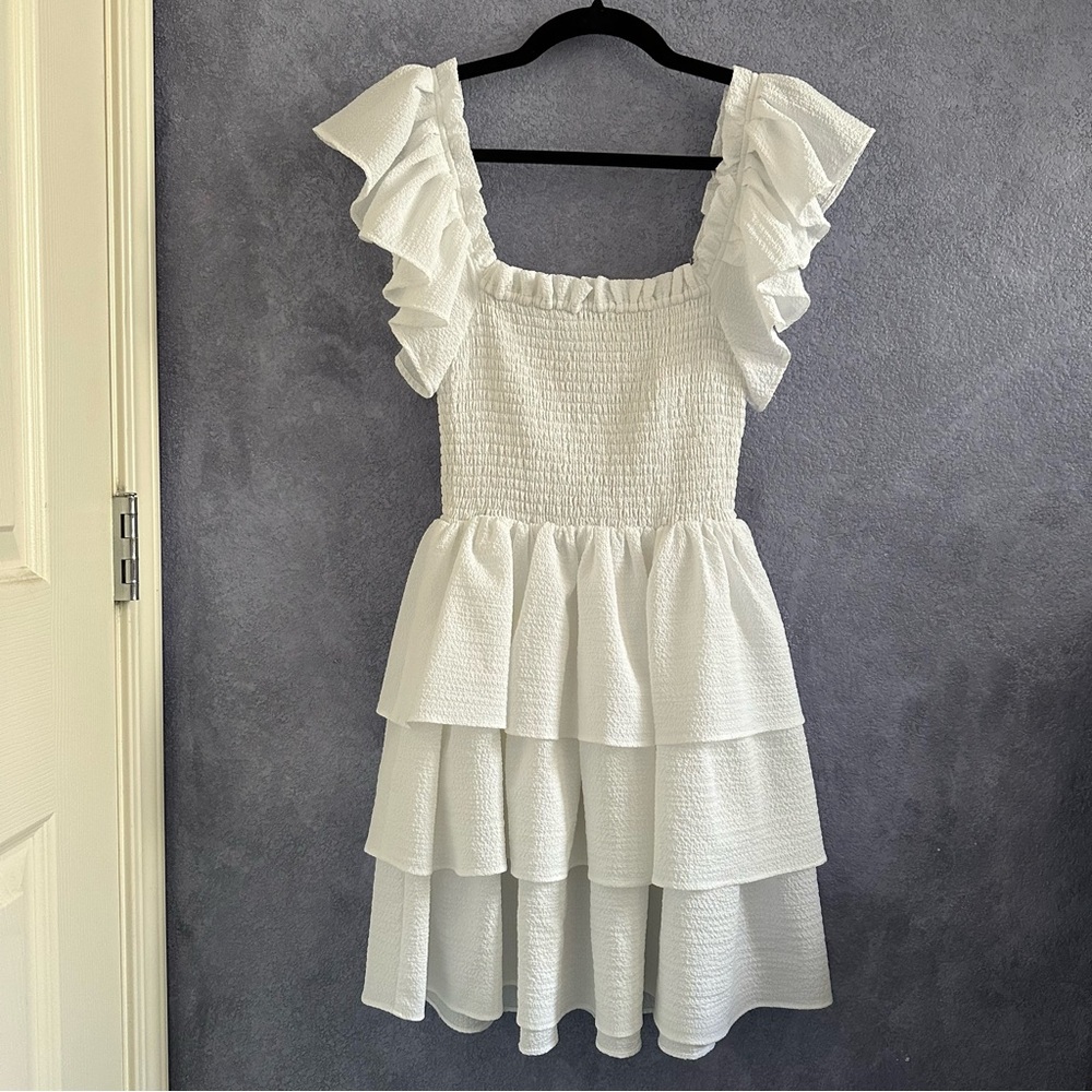 Express Ruffle Mini Dress (Used — Excellent) • Size: XS - Picture 5 of 6